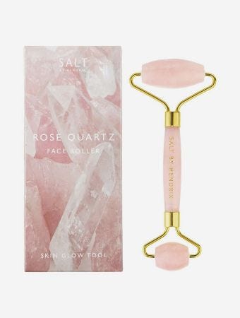Salt By Hendrix Salt  Face Roller  Rose Quartz