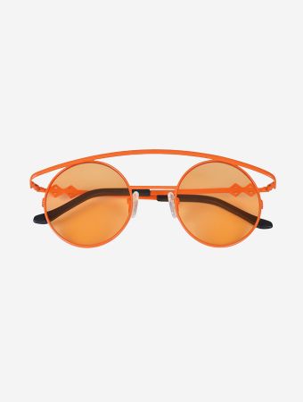 Karen Wazen Orange Retro XL Sunglasses