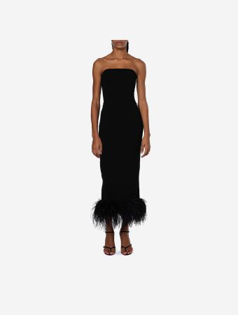 16Arlington Black Minelli Midi Dress