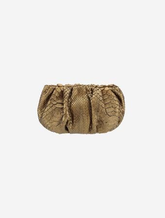 Levante Luxury Pure Gold S Pouch Python