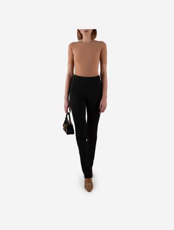 Good American Black Slim Flare Scuba Pants
