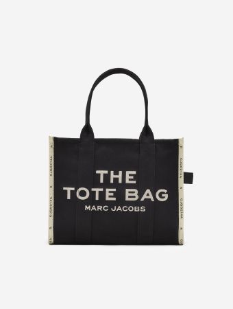 Marc Jacobs Black The Large Tote Jacquard Bag