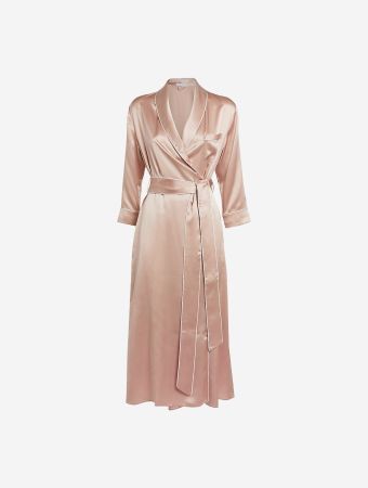 Olivia Von Halle Oyster Ivory Core Astrid Robe