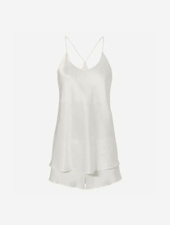 Olivia Von Halle Ivory Core Bella Camisole And Shorts Set