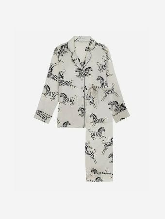 Olivia Von Halle Zebedee Core Lila Pajama Set