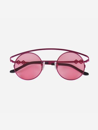 Karen Wazen Lens Nylon Rose Pink Matte Pink Sunglasses
