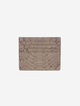 Levante Grey Matt Python Card Holder