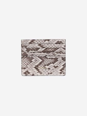 Levante Natural Python Card Holder
