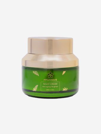 Argansus Cucumber & Green Tea Night Cream Anti-Aging - Brightening