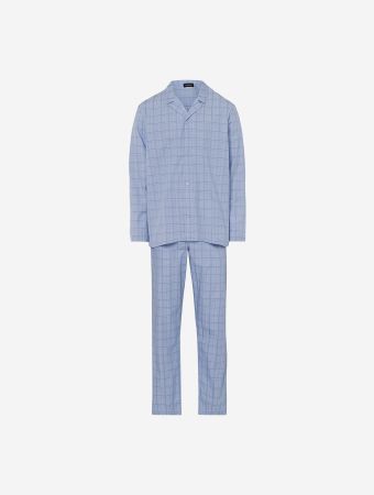 Hanro Galactic Check Ian Long Sleeve Pajama