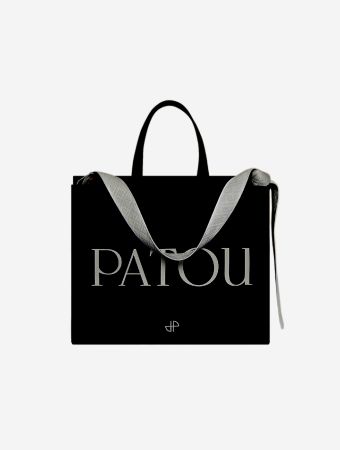Patou Black Large Tote Bag
