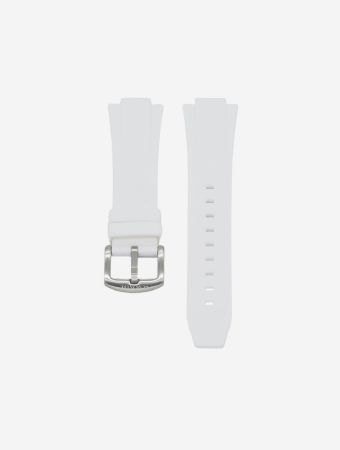 La Montre White Mens Rubber Lm Watch Strap