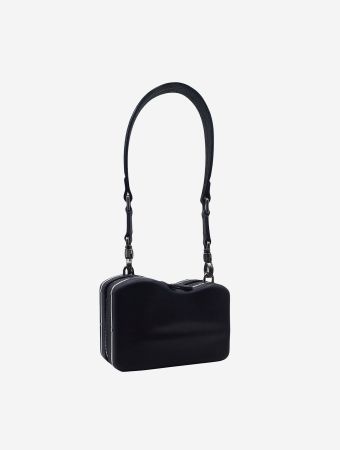 Ookonn Black Curvy Clutch