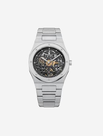 La Montre Silver Skeleton Dial Men Watch