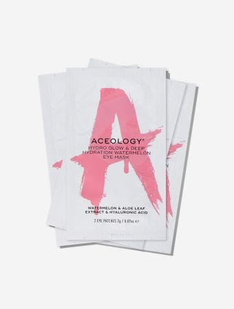 Aceology Hydro Glow And Deep Hydration Watermelon Eye Mask 4 Pack