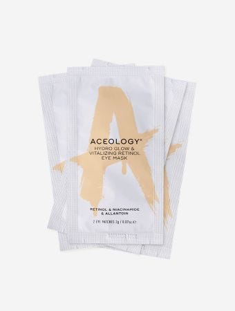 Aceology Hydro Glow And Vitalizing Retinol Eye Mask 4 Pack