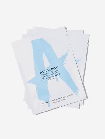 Aceology Multi-Vitamin Brightening Biodegradable Mask 4 Pack