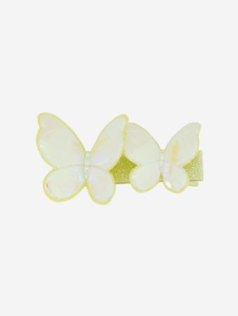 Milk X Soda Shiny Yellow Twin Butterflies Hair Clip