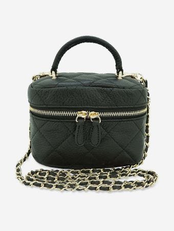 Milk X Soda Black Estelle Vanity Bag