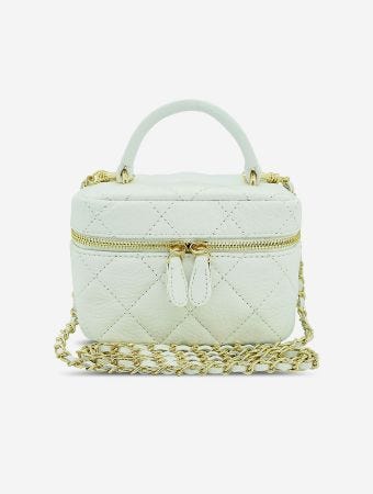 Milk X Soda White Estelle Vanity Bag