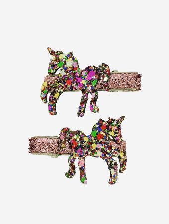 Milk X Soda Multicolor Twinkle Unicorn Hair Clip