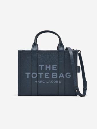 Marc Jacobs Blue Sea The Medium Leather Tote Bag