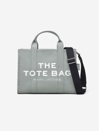 Marc Jacobs Wolf Grey The Medium Color Tote Bag