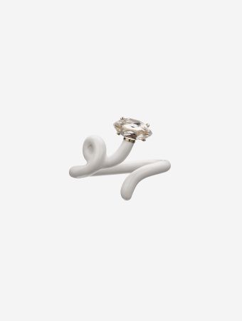 Bea Bongiasca White Baby Vine Tendril Ring