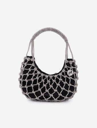 Rosantica Silver And Black Nodi Bags