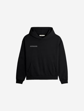 Pangaia Black 365 Midweight Hoodie