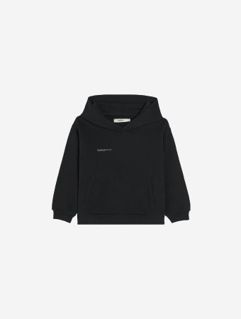 Pangaia Black 365 Midweight Hoodie