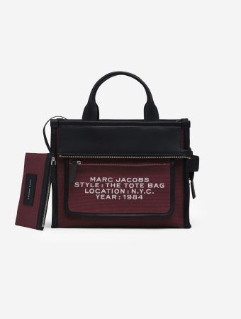 Marc Jacobs Cherry The Medium Tote Inside Out Jacquard Bag