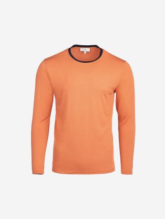 Homebody Cinnamon Black Contrast Long Sleeve Home T Shirt
