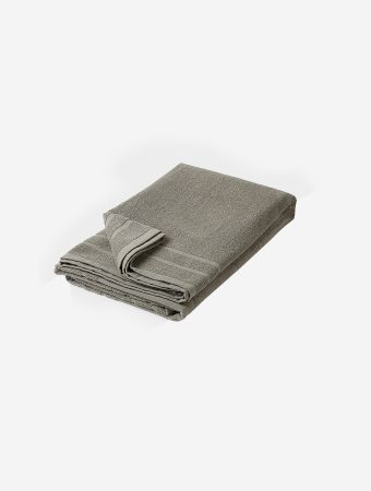 Frescobol Carioca Slate Grey Terry Cotton Beach Towel