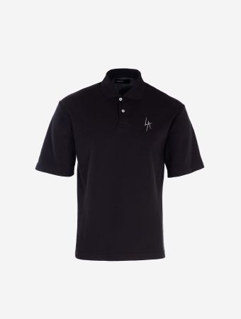 Local Authority La Black La Slash Polo Shirt