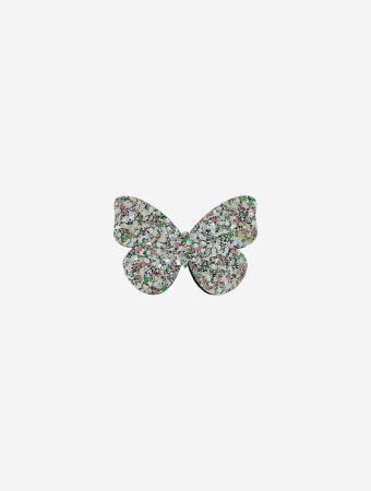 Milk X Soda Silver Glitter Butterfly Hair Clip