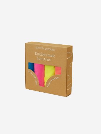 Stripe & Stare Multi Neon Brights 4 Box Knicker
