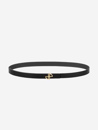 Patou Black Thin Jp Belt