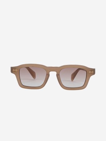 Karen Wazen Cream Nora Square Sunglasses
