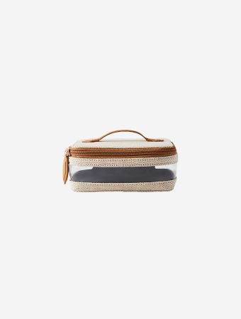 Paravel Scout Tan Mini See All Vanity Case