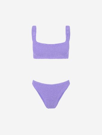 Hunza G Lilac Xandra Bikini M Crinkle