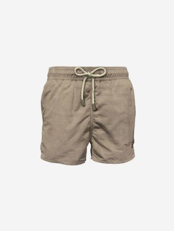 MC2 Saint Barth Gustavia Linen Beige Linen Dyed Swim Shorts
