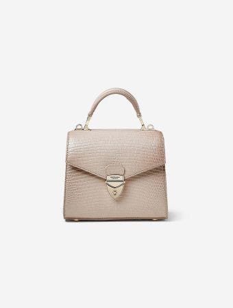 Aspinal Of London Oyster Mayfair Mini 2.0 Lizzard Bag