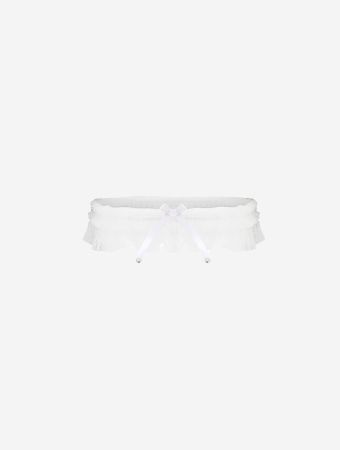 Agent Provocateur White Melle Garter