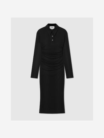 Nanushka Black Verity Midi Dress
