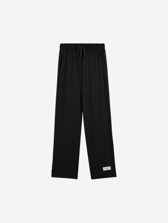 The Giving Movement Pitch Black Lightweight Wide Leg Regular Leg Jogger