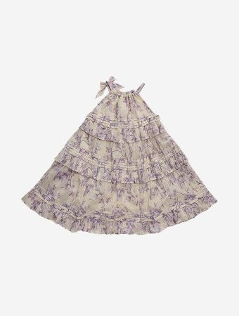 Zimmermann Yellow Lilac Floral Halliday Swing Dress