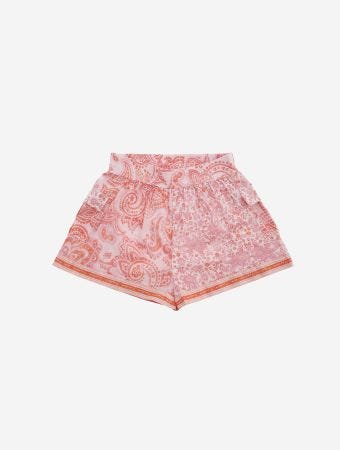 Zimmermann Pink Paisley Ottie Pocket Shorts
