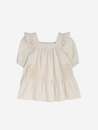Zimmermann Ecru Halliday Denim Dress
