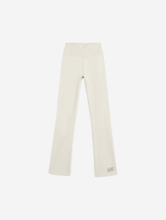 The Giving Movement Off White Softskin Flared Leggings